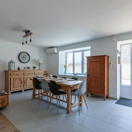 Gite Du Tilleul - Maison Climatisee Pour 8 Voyageurs Houesville Buitenkant foto